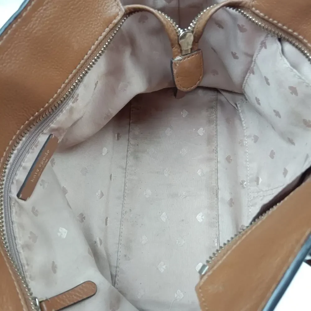 Kate Spade Jackson Camel Brown Medium Satchel Bag Purse Handbag